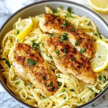 Savor Romano Chicken with Zesty Lemon Garlic Pasta Delight 10 Romano Chicken with Lemon Garlic Pasta