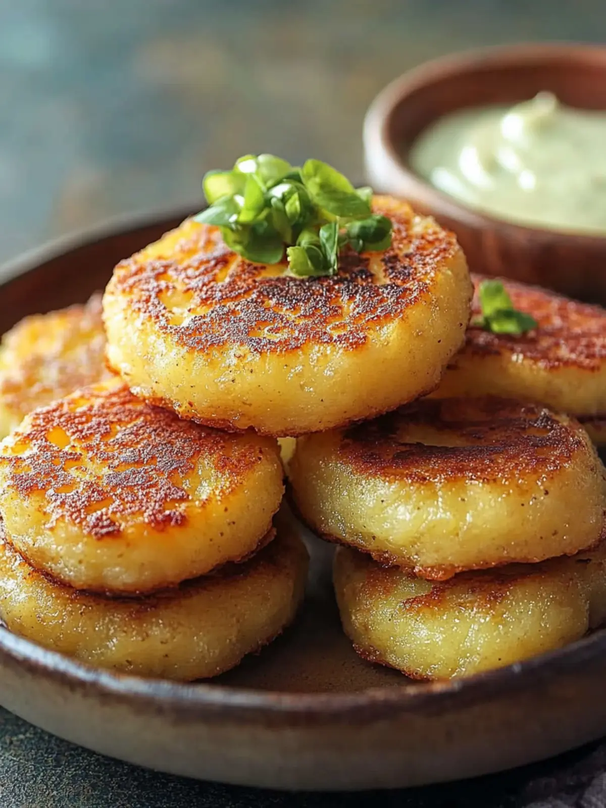 Crispy Caribbean Yucca Cakes with Zesty Garlic-Lime Mojo 3 Crispy Caribbean Yucca Cakes