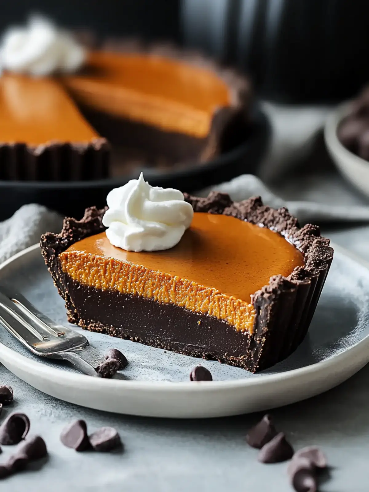 Decadent Dark Chocolate Pumpkin Tart for Cozy Nights 3 Dark Chocolate Pumpkin Tart