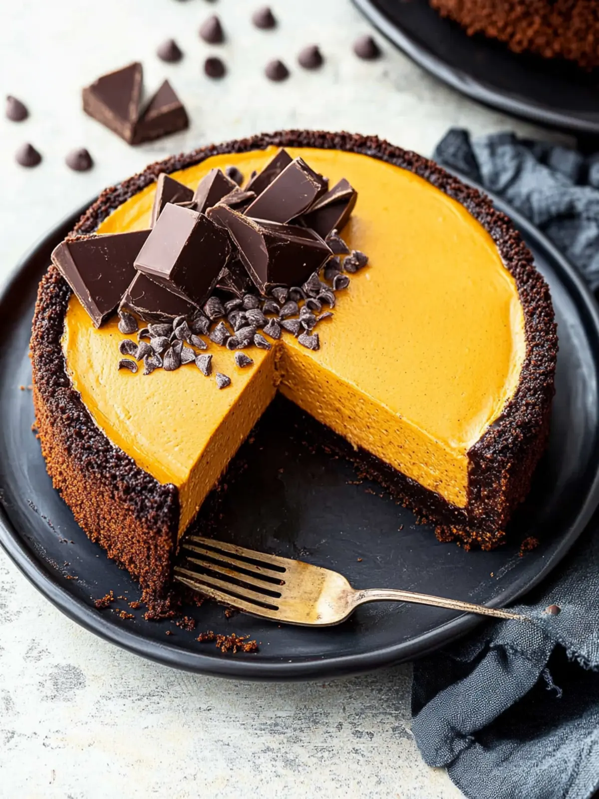 Decadent Pumpkin Chocolate Cheesecake to Delight Your Guests 3 Pumpkin Chocolate Cheesecake