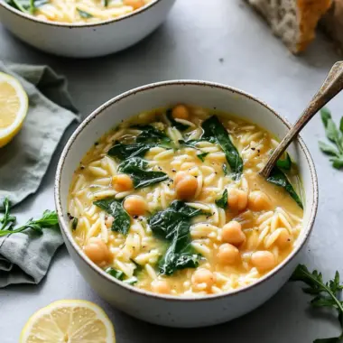 Cozy Up with Zesty Lemon Chickpea Orzo Soup Delight 10 Lemon Chickpea Orzo Soup