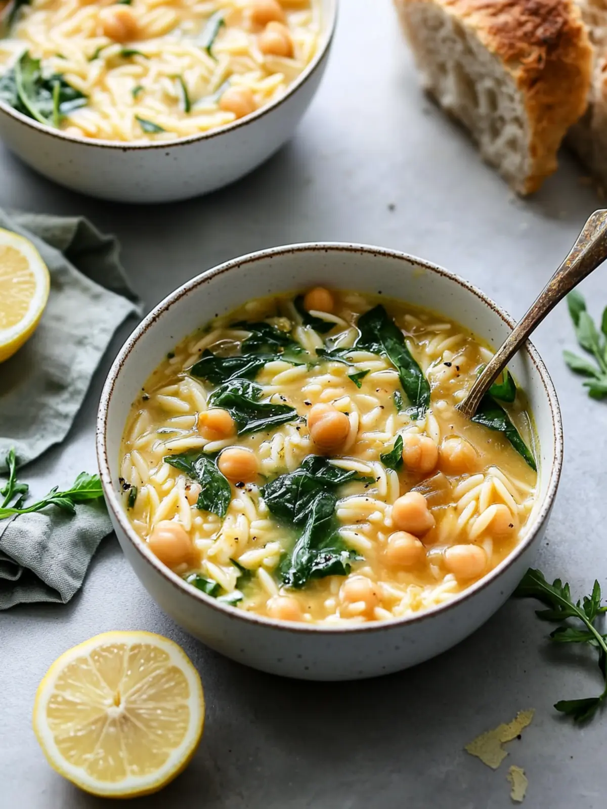 Cozy Up with Zesty Lemon Chickpea Orzo Soup Delight 5 Lemon Chickpea Orzo Soup