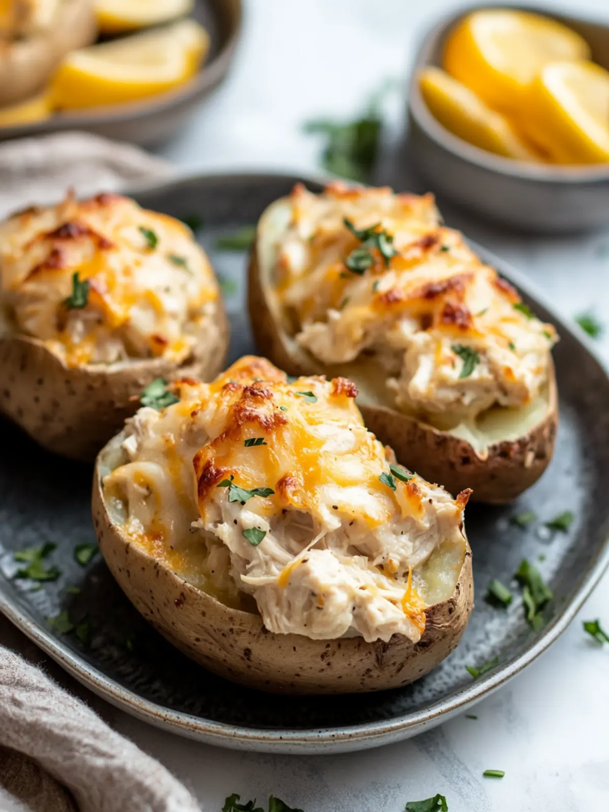 Savor the Flavor: Crack Chicken Stuffed Baked Potatoes 3 Crack Chicken Stuffed Baked Potatoes
