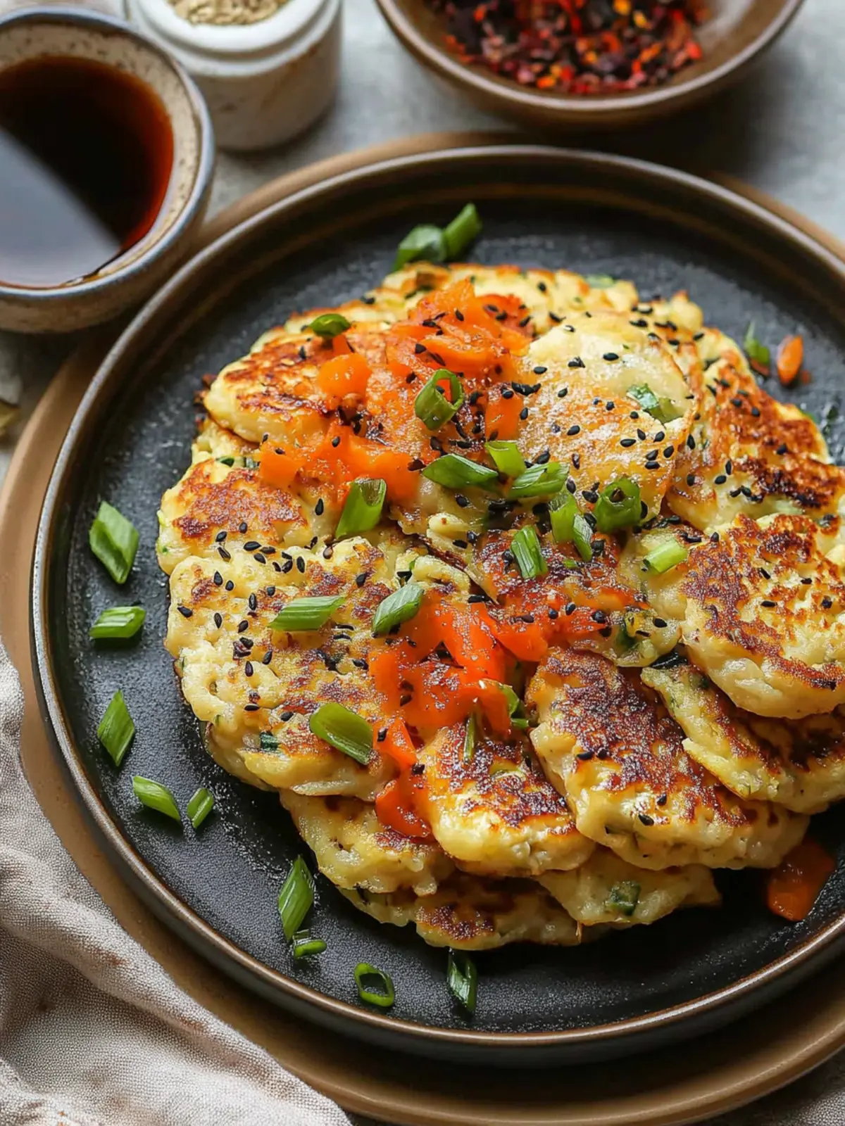 Savory Tofu Vegetable Pancakes for Comforting Homemade Flavor 4 Tofu Vegetable Pancakes