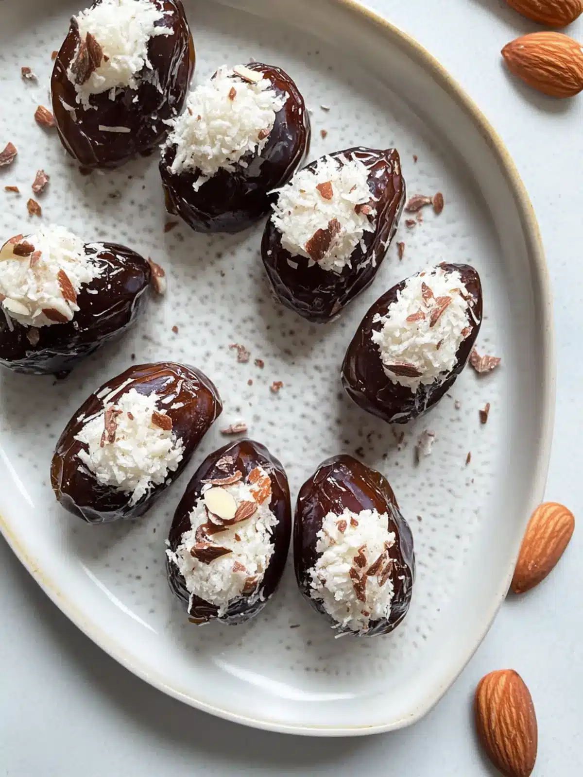 Decadent Almond Joy Stuffed Dates Your Taste Buds Will Adore 4 Almond Joy Stuffed Dates