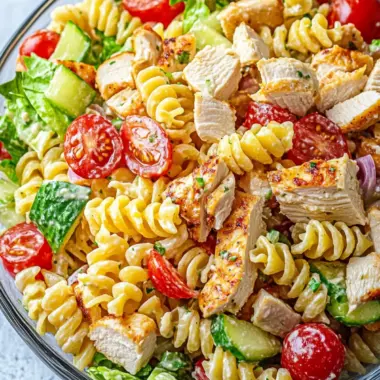 Savor the Crunch: Chicken Club Pasta Salad Delight 10 Chicken Club Pasta Salad