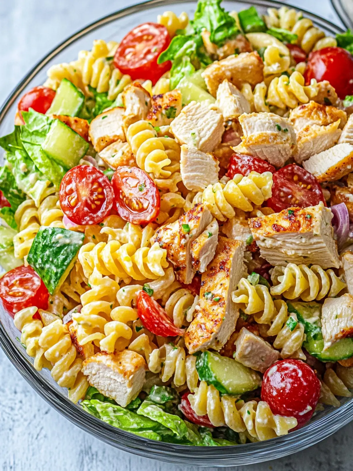 Savor the Crunch: Chicken Club Pasta Salad Delight 5 Chicken Club Pasta Salad