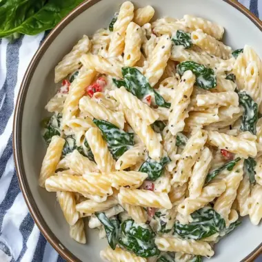 Creamy Spinach Dip Pasta Salad: A Fresh Twist for Dinner 10 Spinach Dip Pasta Salad