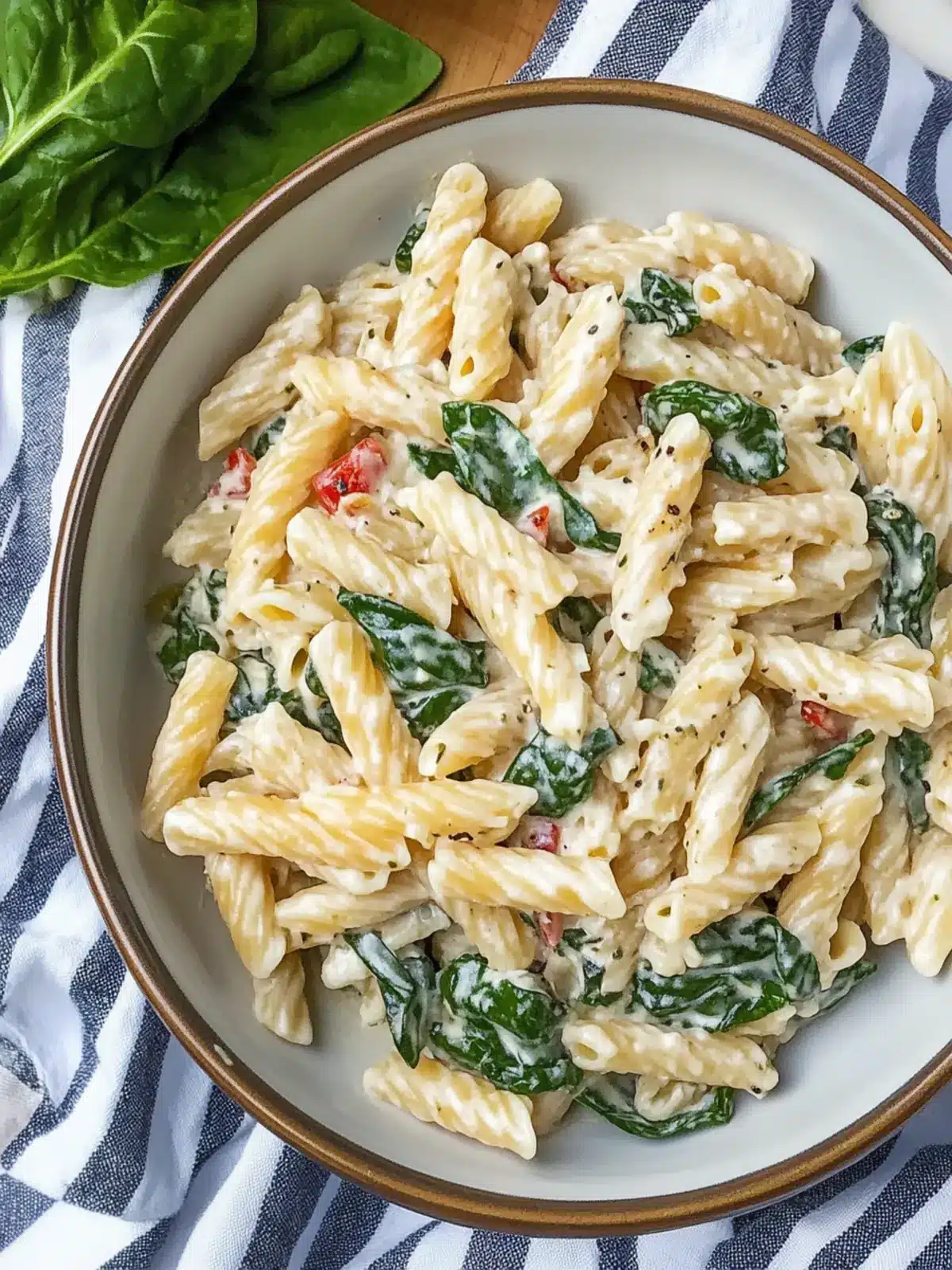 Creamy Spinach Dip Pasta Salad: A Fresh Twist for Dinner 5 Spinach Dip Pasta Salad
