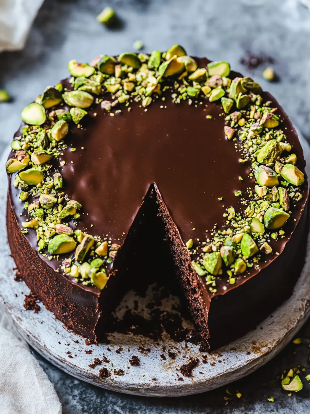 Decadent Chocolate Pistachio Cake You Can Make Without Baking 4 Chocolate Pistachio Cake