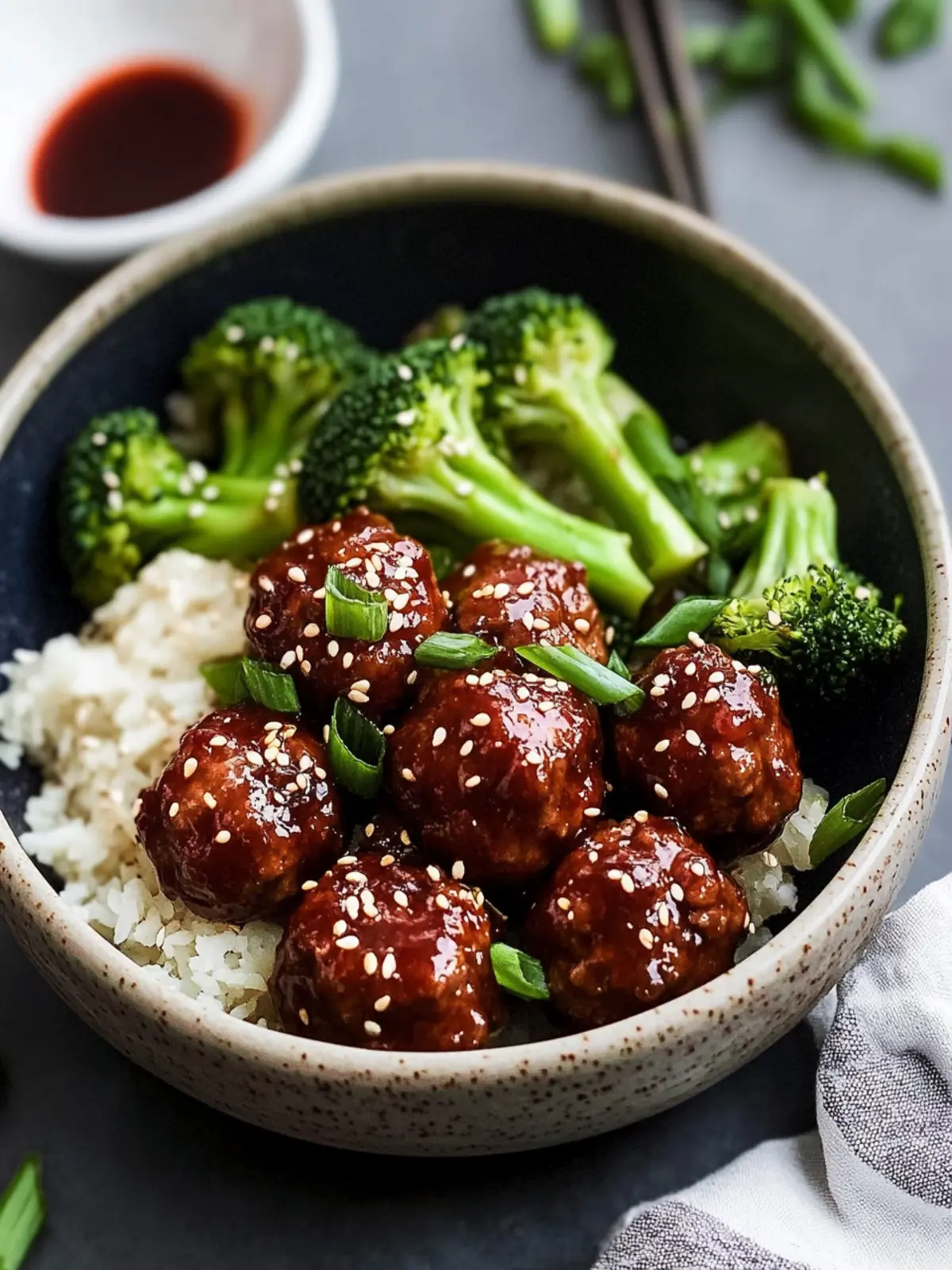 Sticky Mongolian Meatballs and Broccoli for Ultimate Flavor Treat 2 Sticky Mongolian Meatballs and Broccoli