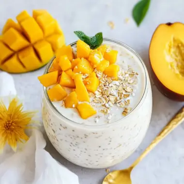 Mango Coconut Overnight Oats: A Tropical Breakfast Delight 10 MANGO COCONUT OVERNIGHT OATS