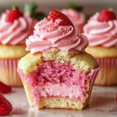 Indulge in Strawberry Milkshake Cupcakes for a Sweet Treat 9 Strawberry Milkshake Cupcakes