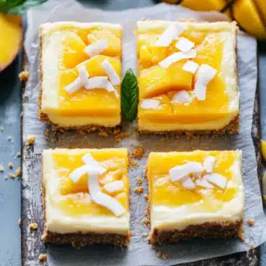 Delicious Coconut Mango Cheesecake Bars to Wow Your Guests 9 Coconut Mango Cheesecake Bars