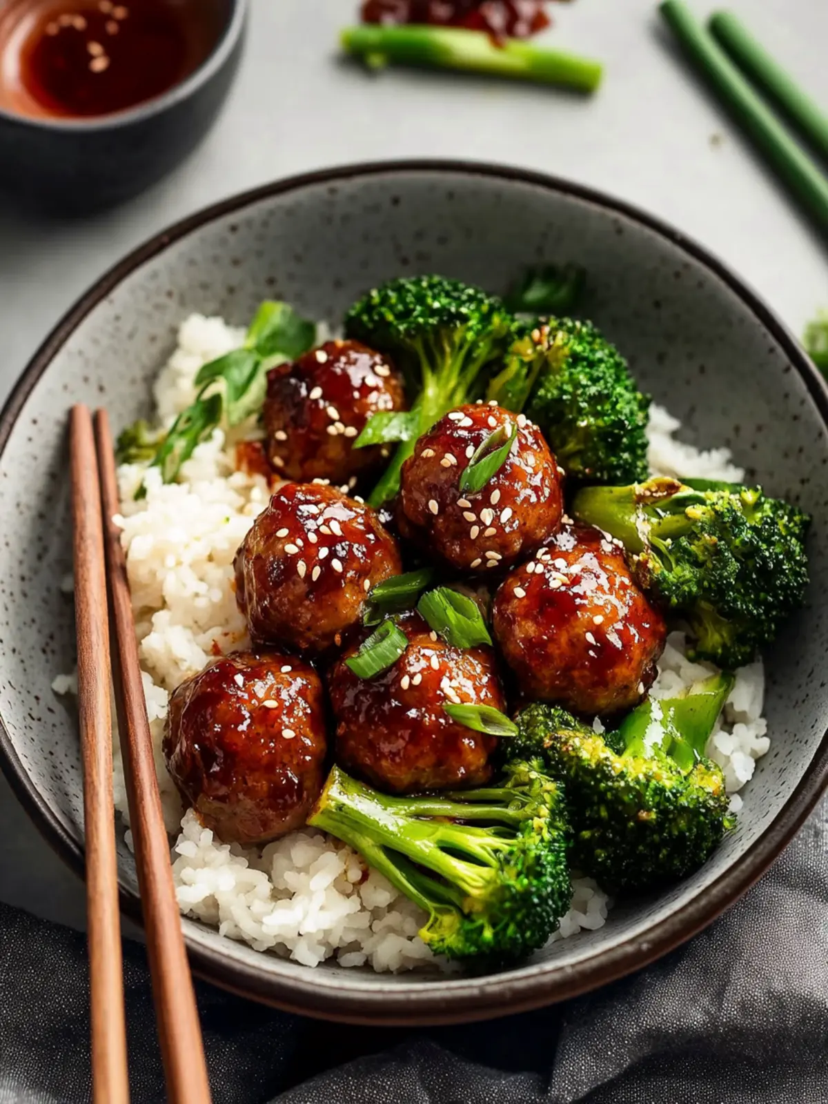 Sticky Mongolian Meatballs and Broccoli for Ultimate Flavor Treat 5 Sticky Mongolian Meatballs and Broccoli