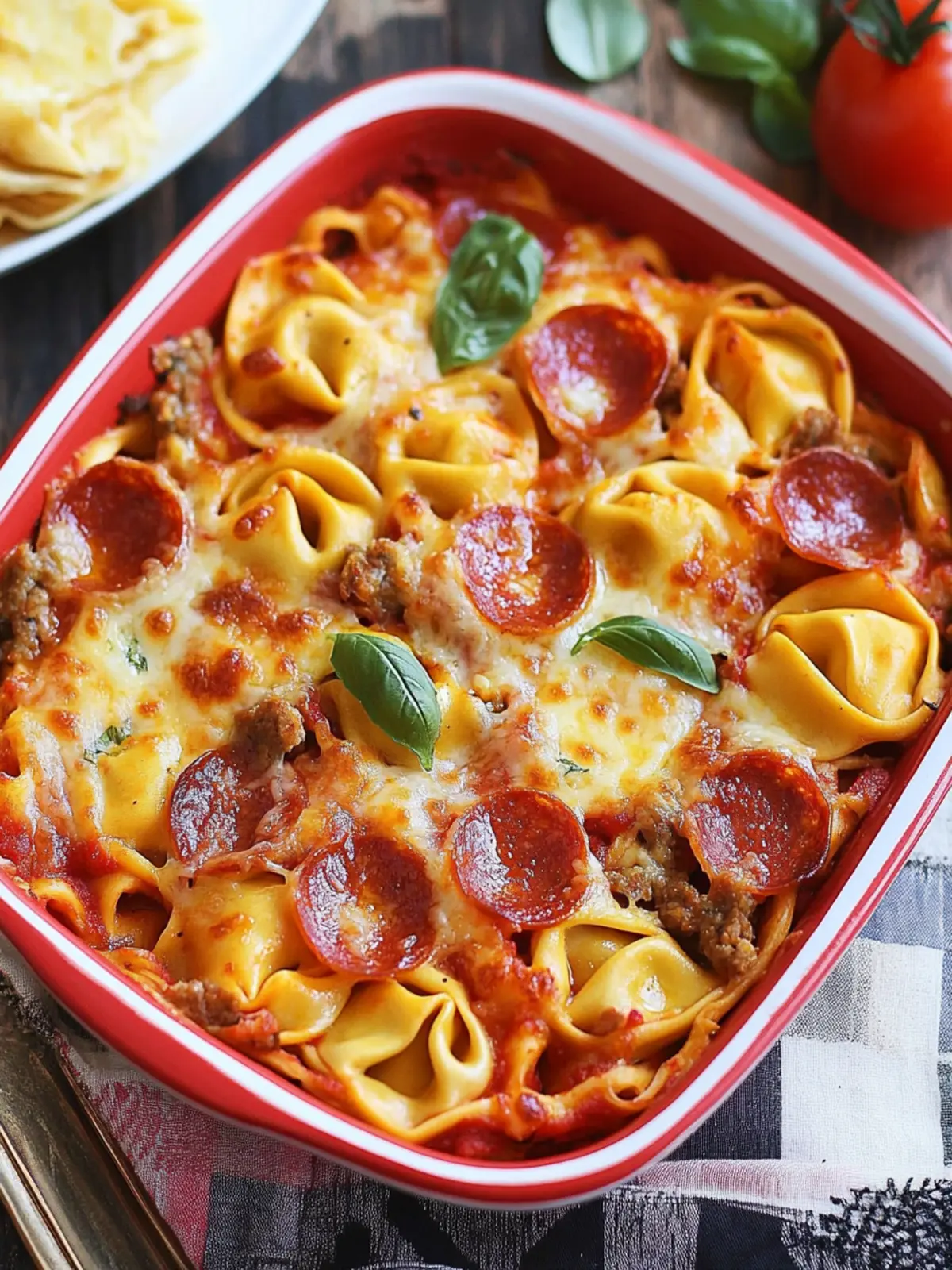 Irresistible Baked Pizza Tortellini Your Family Will Love 2 Baked Pizza Tortellini
