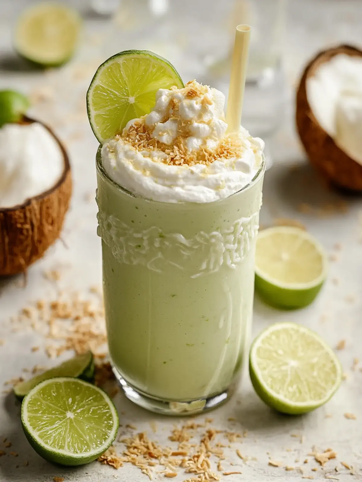 Creamy Coconut Key Lime Pie Smoothie for Tropical Vibes 3 Coconut Key Lime Pie Smoothie