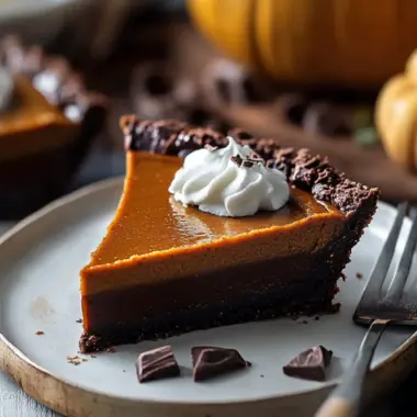 Decadent Dark Chocolate Pumpkin Tart for Cozy Nights 9 Dark Chocolate Pumpkin Tart