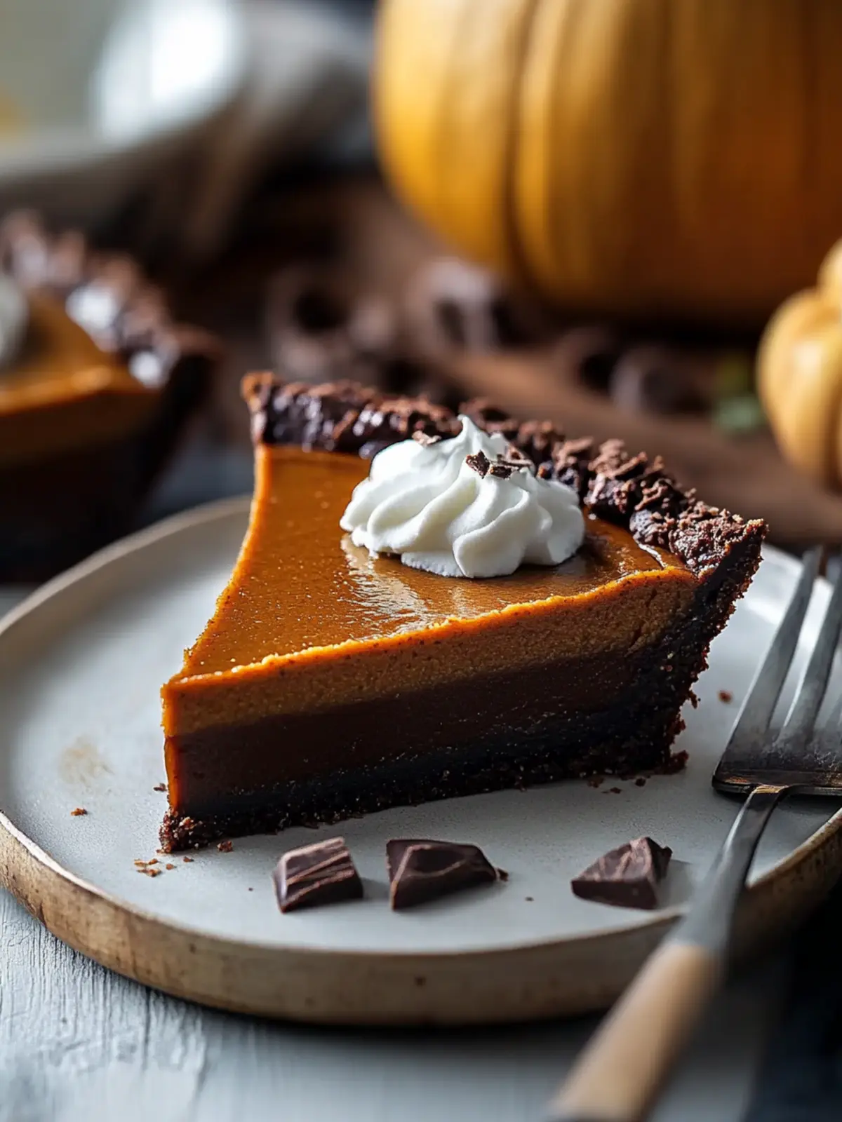 Decadent Dark Chocolate Pumpkin Tart for Cozy Nights 5 Dark Chocolate Pumpkin Tart