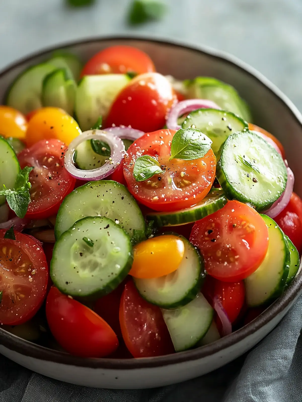 Refresh Your Meal with Zesty Cucumber Tomato Salad Delight 3 Cucumber Tomato Salad
