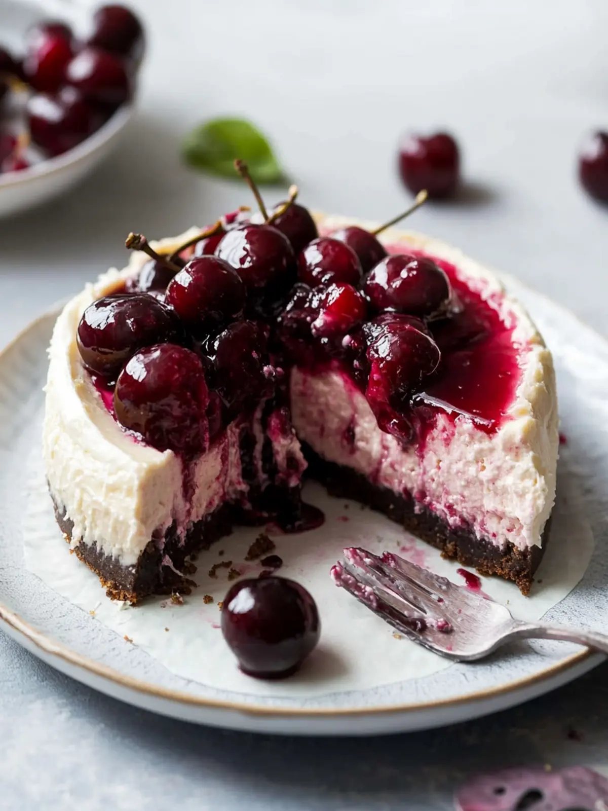 Decadent Cherry Cheesecake with Oreo Crust You’ll Love 2 Cherry Cheesecake