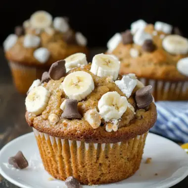 Indulge in Banana S'mores Muffins for Cozy Mornings 10 Banana S'mores Muffins