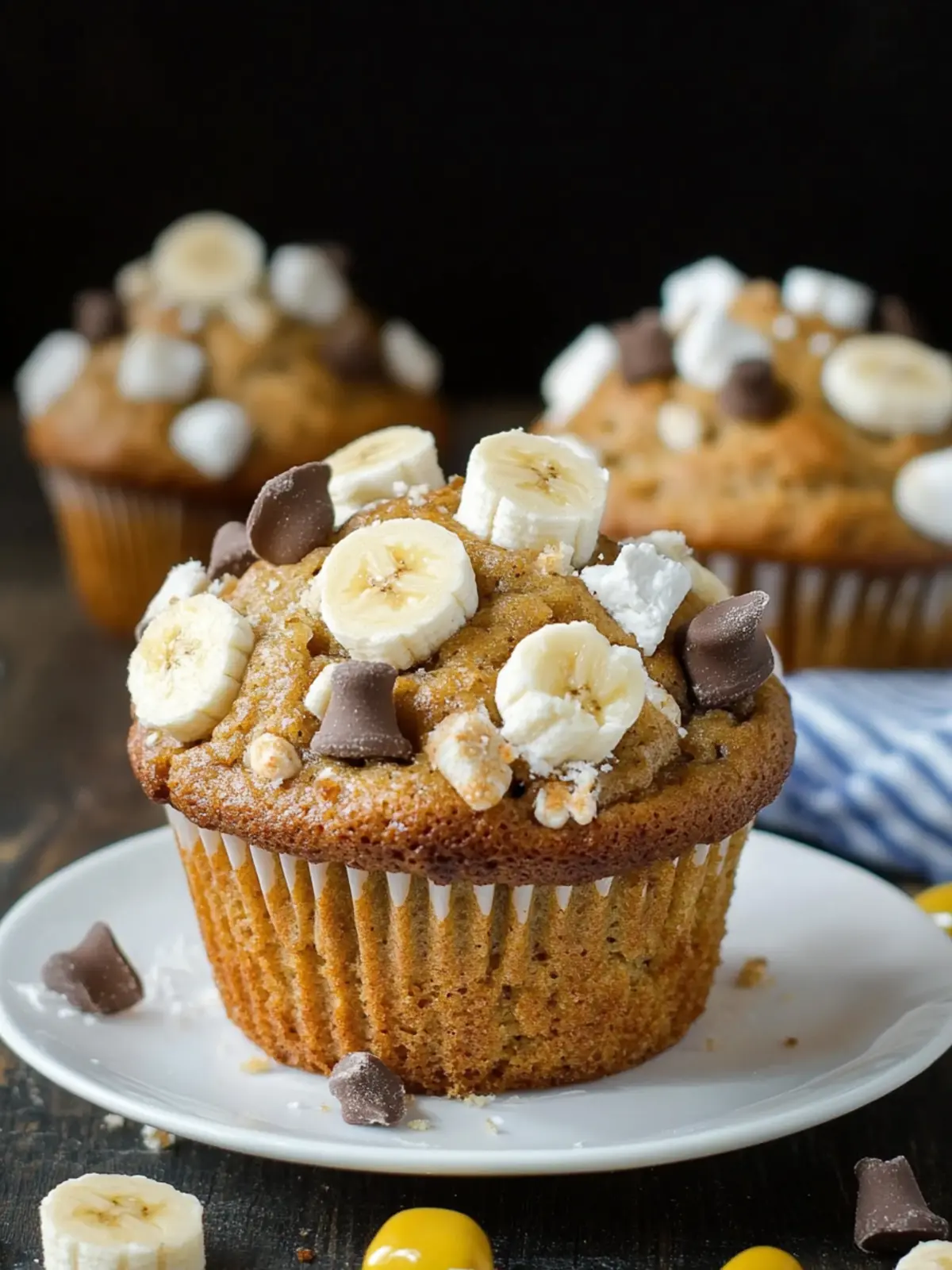 Indulge in Banana S'mores Muffins for Cozy Mornings 5 Banana S'mores Muffins