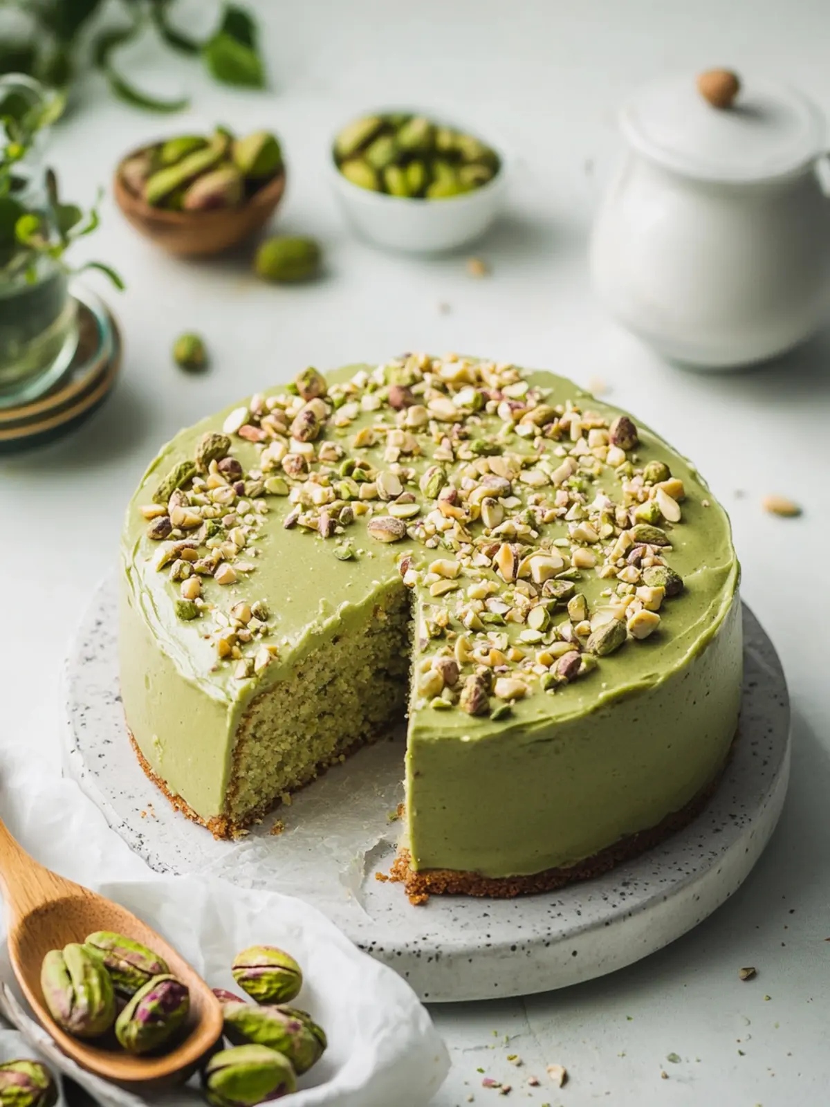 Delicious Vegan Pistachio Coffee Cake Everyone Will Love 3 Vegan Pistachio Coffee Cake