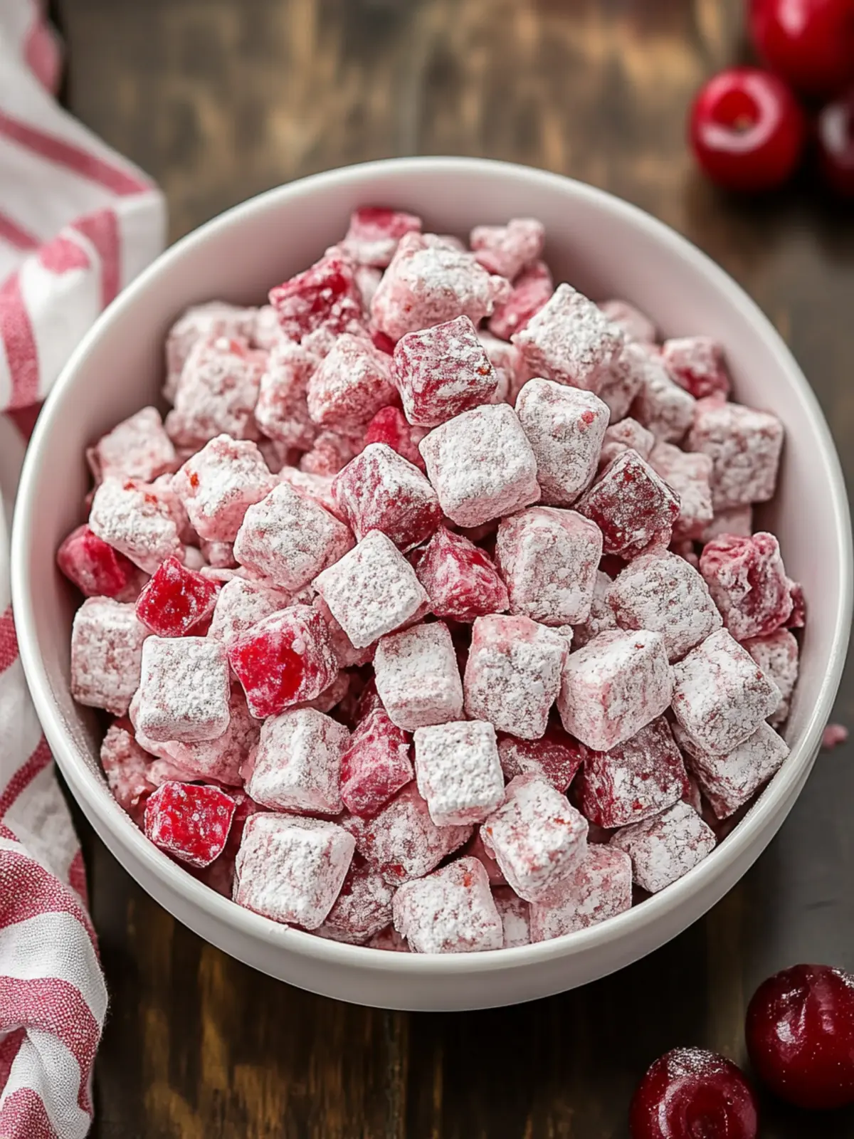 Cherry Cheesecake Puppy Chow: Irresistibly Sweet Delight 2 Cherry Cheesecake Puppy Chow