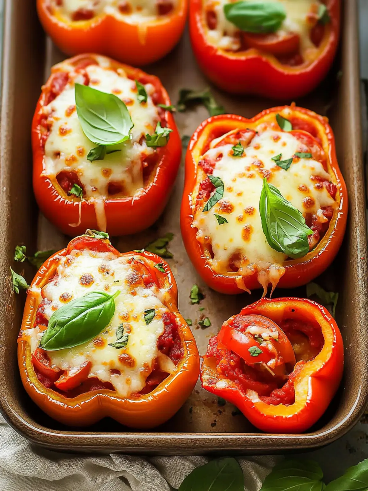 Irresistible Pizza Stuffed Bell Peppers for Dinner Delight 5 Pizza Stuffed Bell Peppers