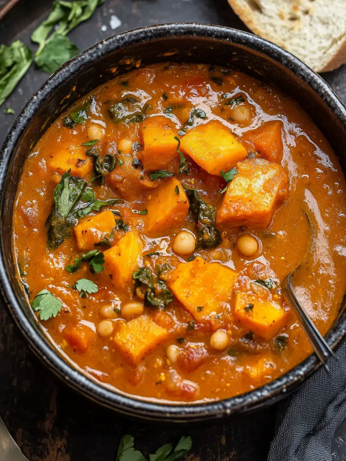 Savory Vegan Sweet Potato Stew for Cozy Nights In 2 Vegan Sweet Potato Stew