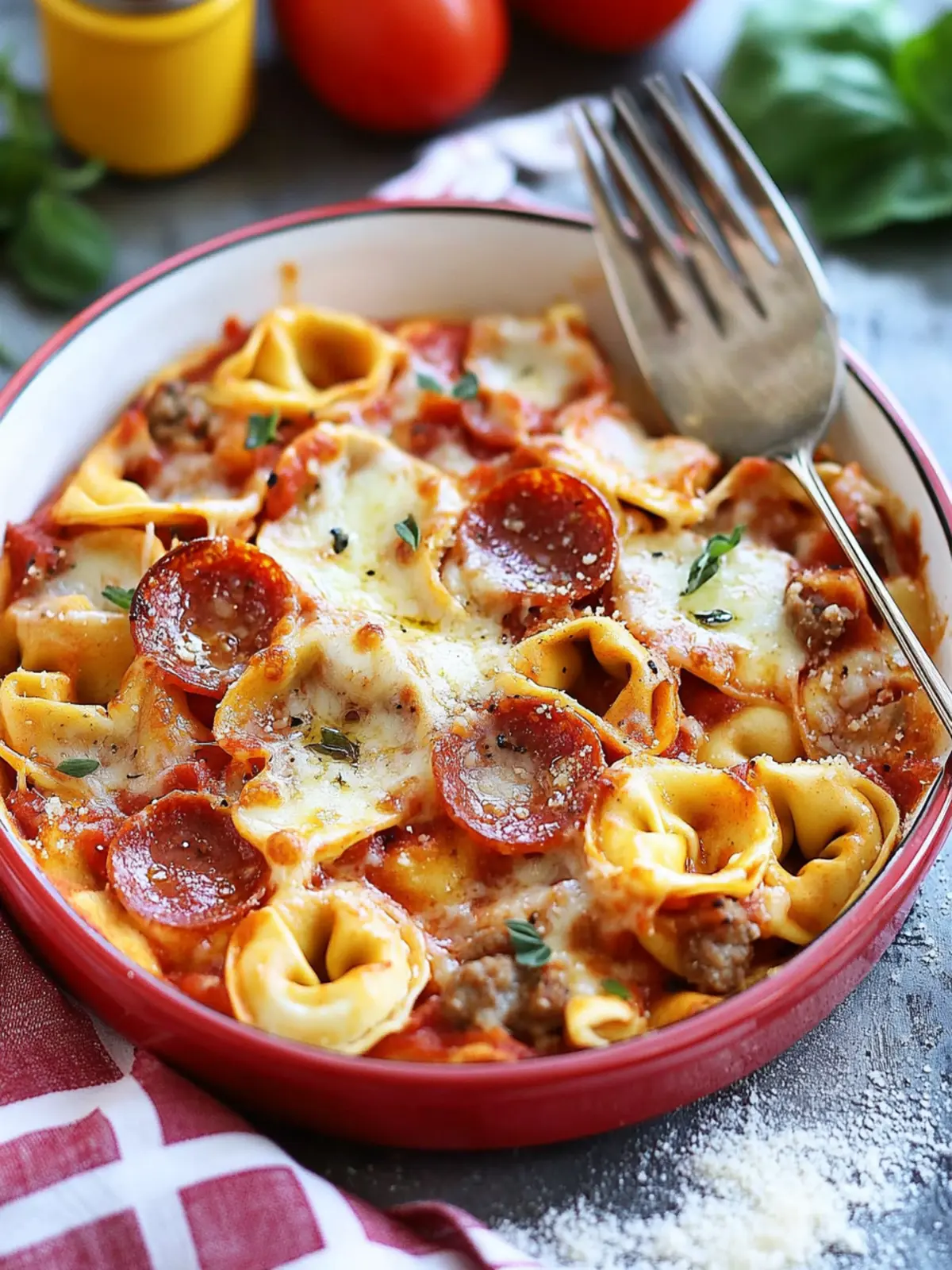 Irresistible Baked Pizza Tortellini Your Family Will Love 3 Baked Pizza Tortellini