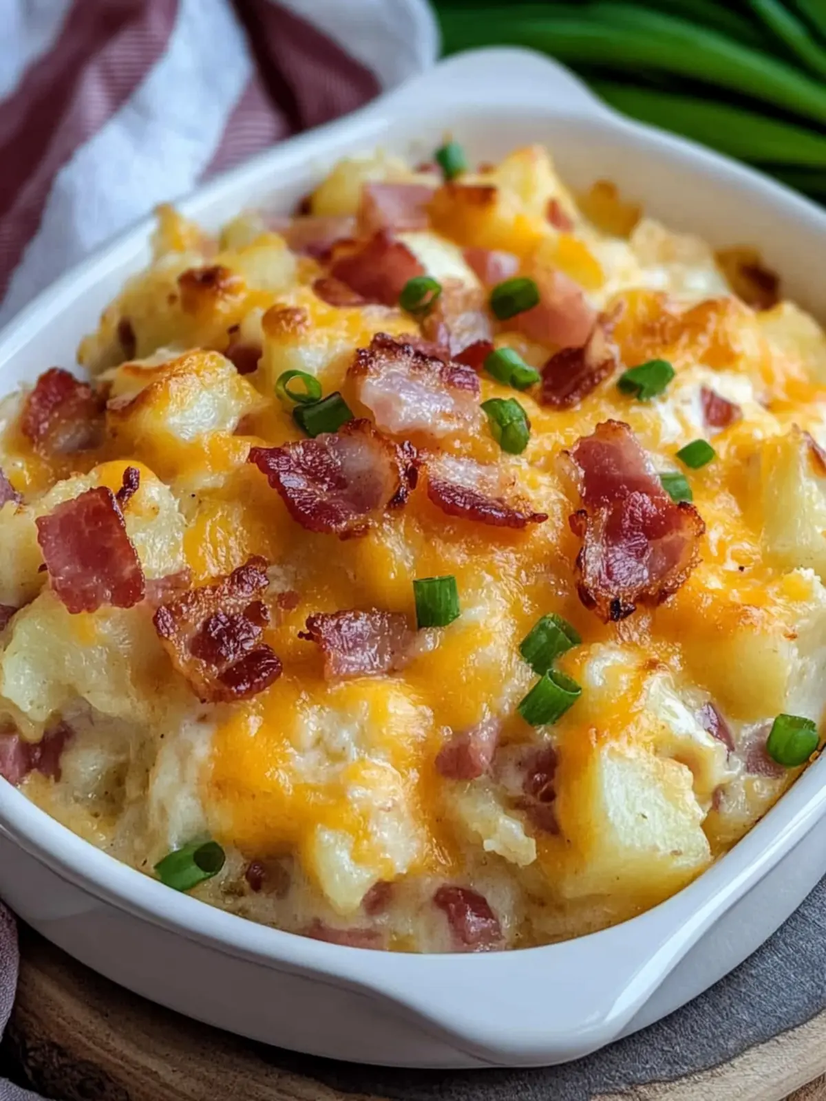 Savor Ham & Bacon Cheesy Potatoes for Ultimate Comfort Food 5 Ham & Bacon Cheesy Potatoes