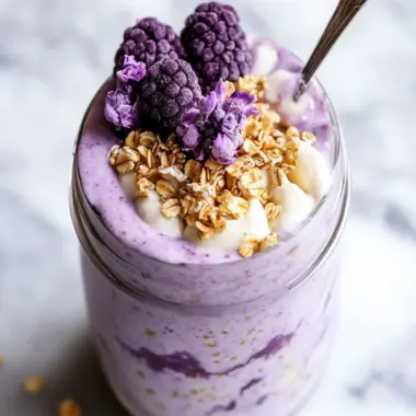 Delightful Ube Cheesecake Overnight Oats for Busy Mornings 9 Ube Cheesecake Overnight Oats