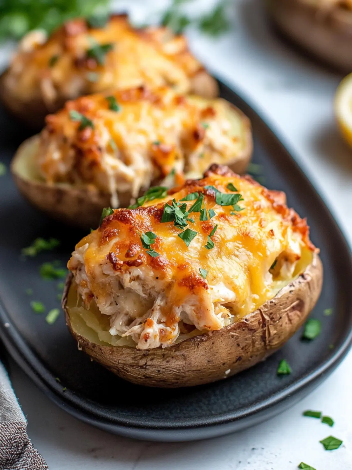 Savor the Flavor: Crack Chicken Stuffed Baked Potatoes 4 Crack Chicken Stuffed Baked Potatoes
