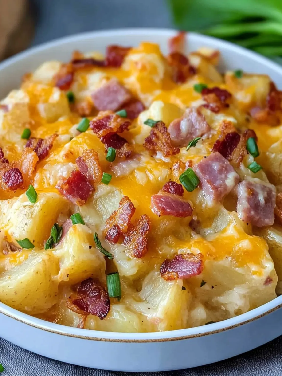 Savor Ham & Bacon Cheesy Potatoes for Ultimate Comfort Food 4 Ham & Bacon Cheesy Potatoes