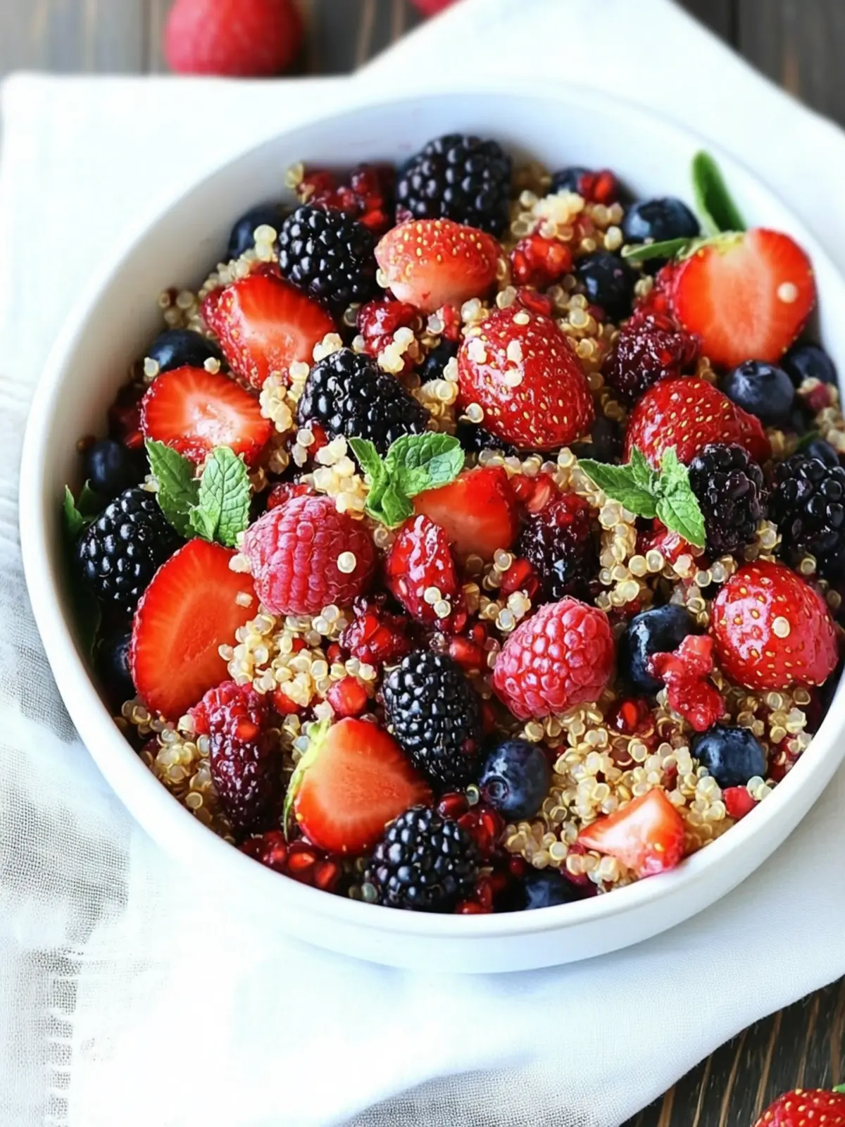 Vibrant Berry Quinoa Salad for a Refreshing Boost 3 Berry Quinoa Salad
