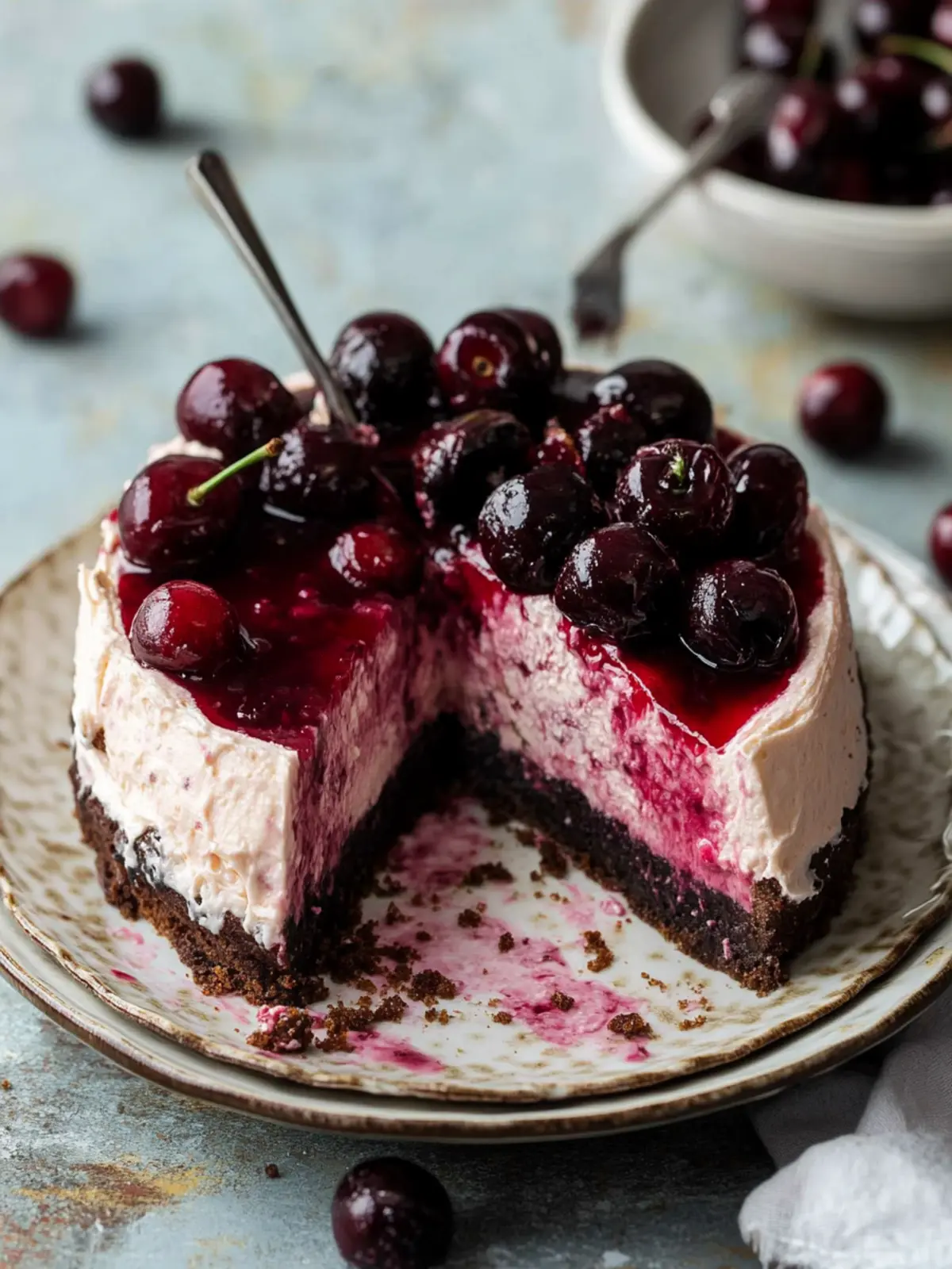 Decadent Cherry Cheesecake with Oreo Crust You’ll Love 5 Cherry Cheesecake