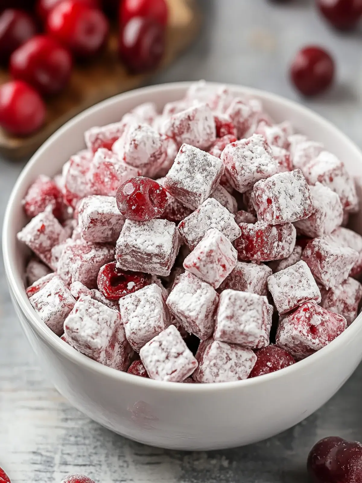 Cherry Cheesecake Puppy Chow: Irresistibly Sweet Delight 5 Cherry Cheesecake Puppy Chow