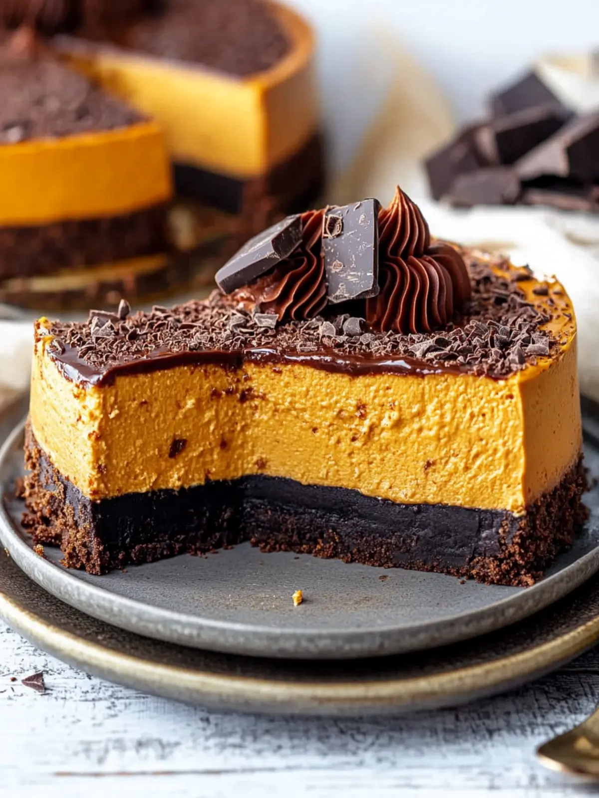 Decadent Pumpkin Chocolate Cheesecake to Delight Your Guests 2 Pumpkin Chocolate Cheesecake