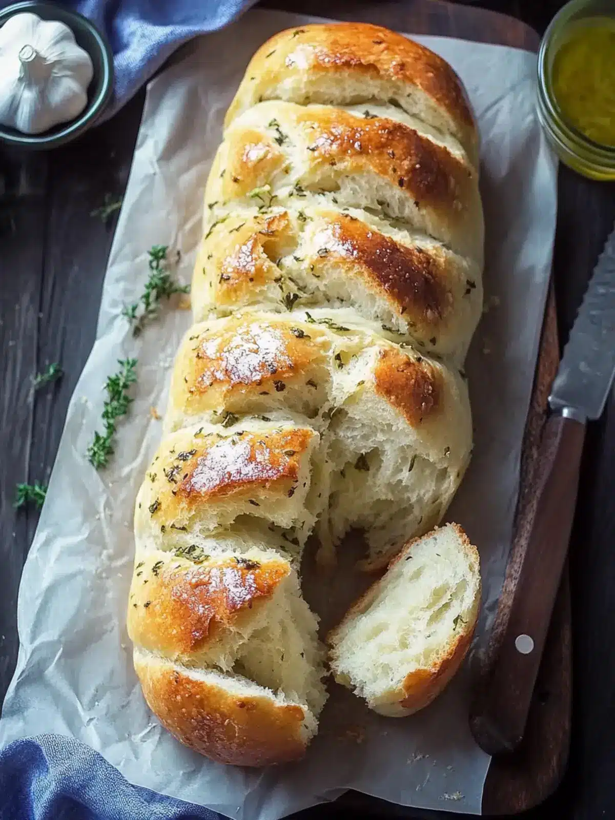 Irresistibly Soft Garlic Herb Bread You Can’t Resist 3 Garlic Herb Bread