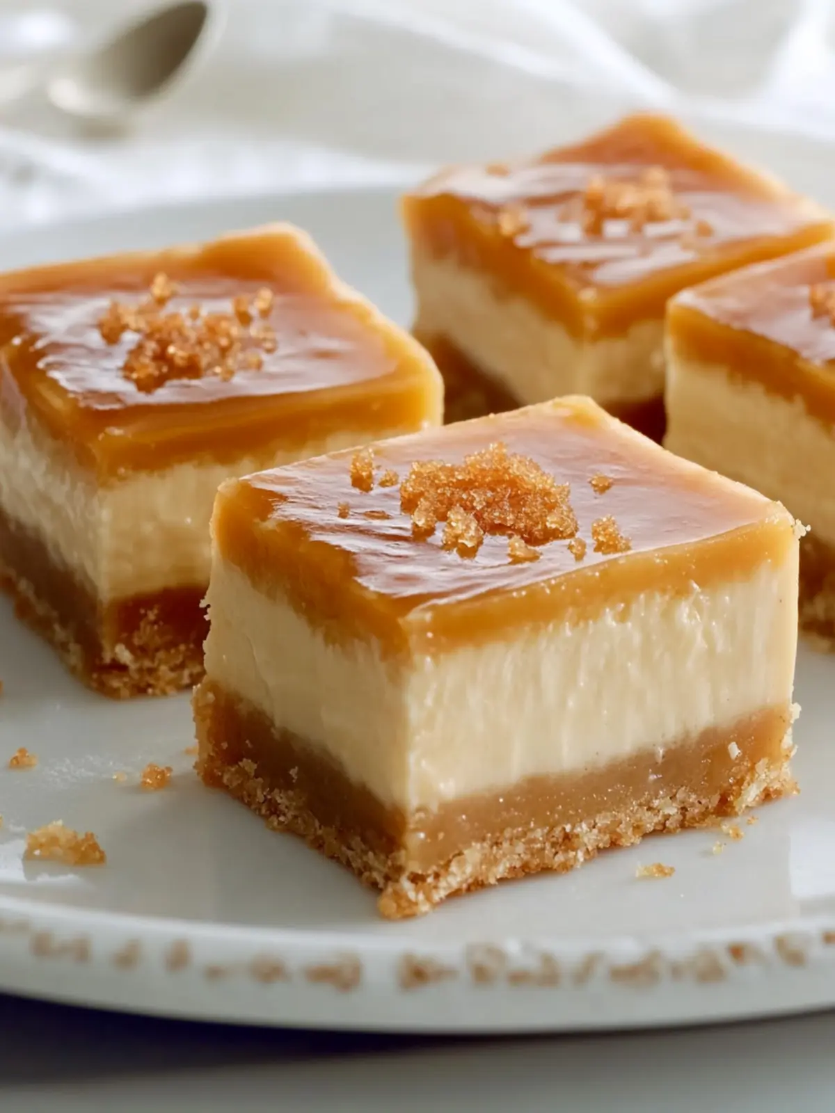 Dulce de Leche Cheesecake Bars for Sweet Indulgence at Home 4 Dulce de Leche Cheesecake Bars