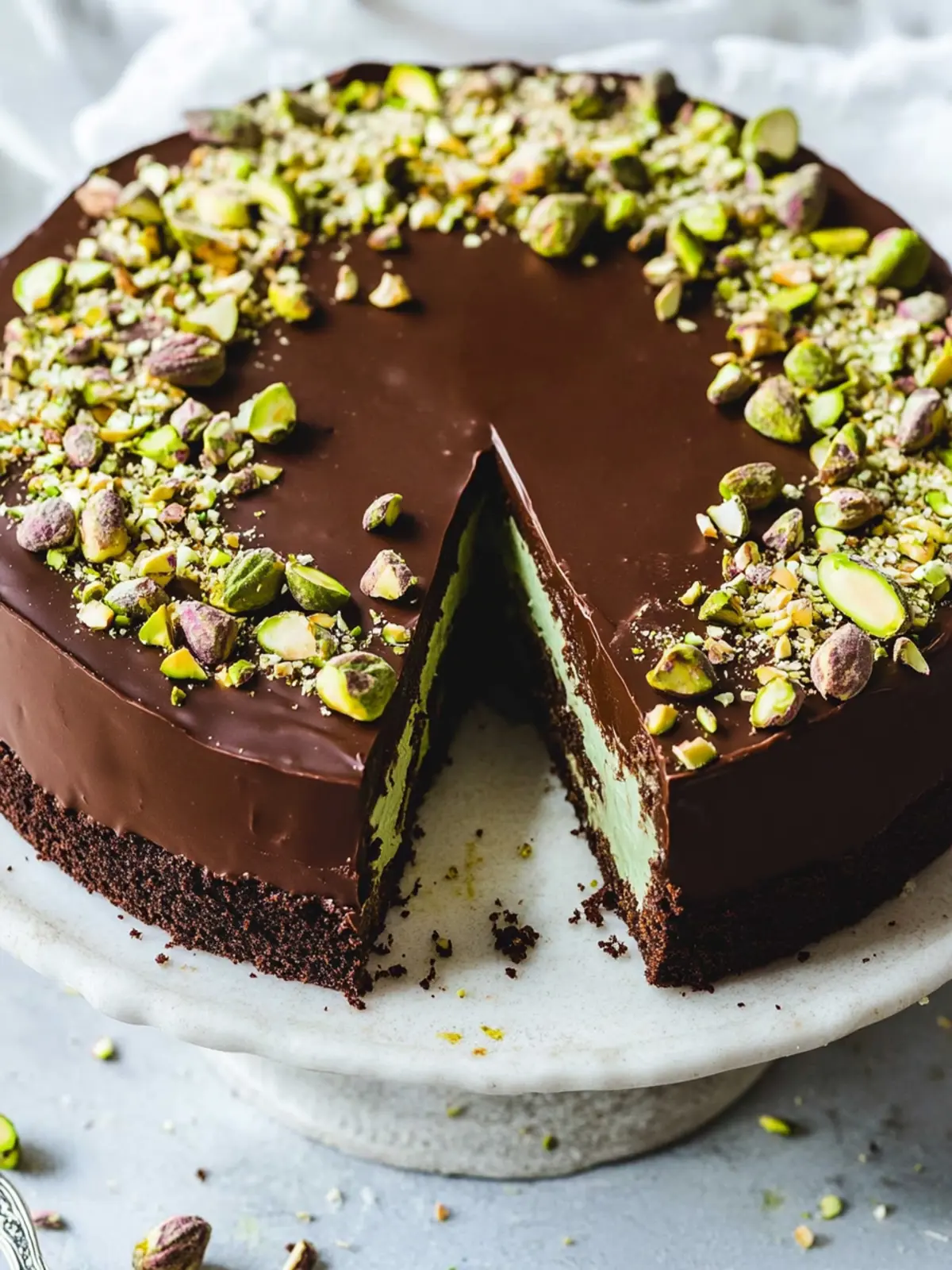 Decadent Chocolate Pistachio Cake You Can Make Without Baking 3 Chocolate Pistachio Cake