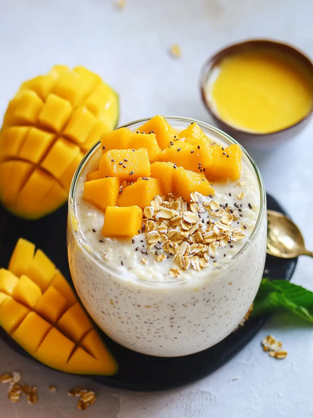Mango Coconut Overnight Oats: A Tropical Breakfast Delight 3 MANGO COCONUT OVERNIGHT OATS