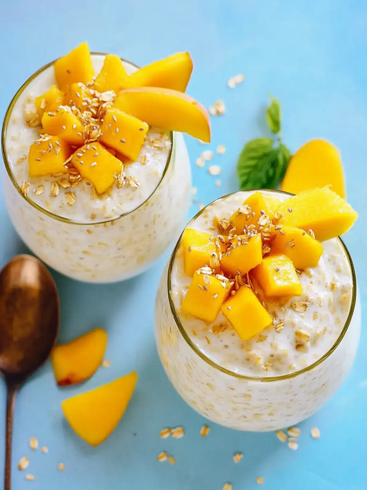 Mango Coconut Overnight Oats: A Tropical Breakfast Delight 4 MANGO COCONUT OVERNIGHT OATS