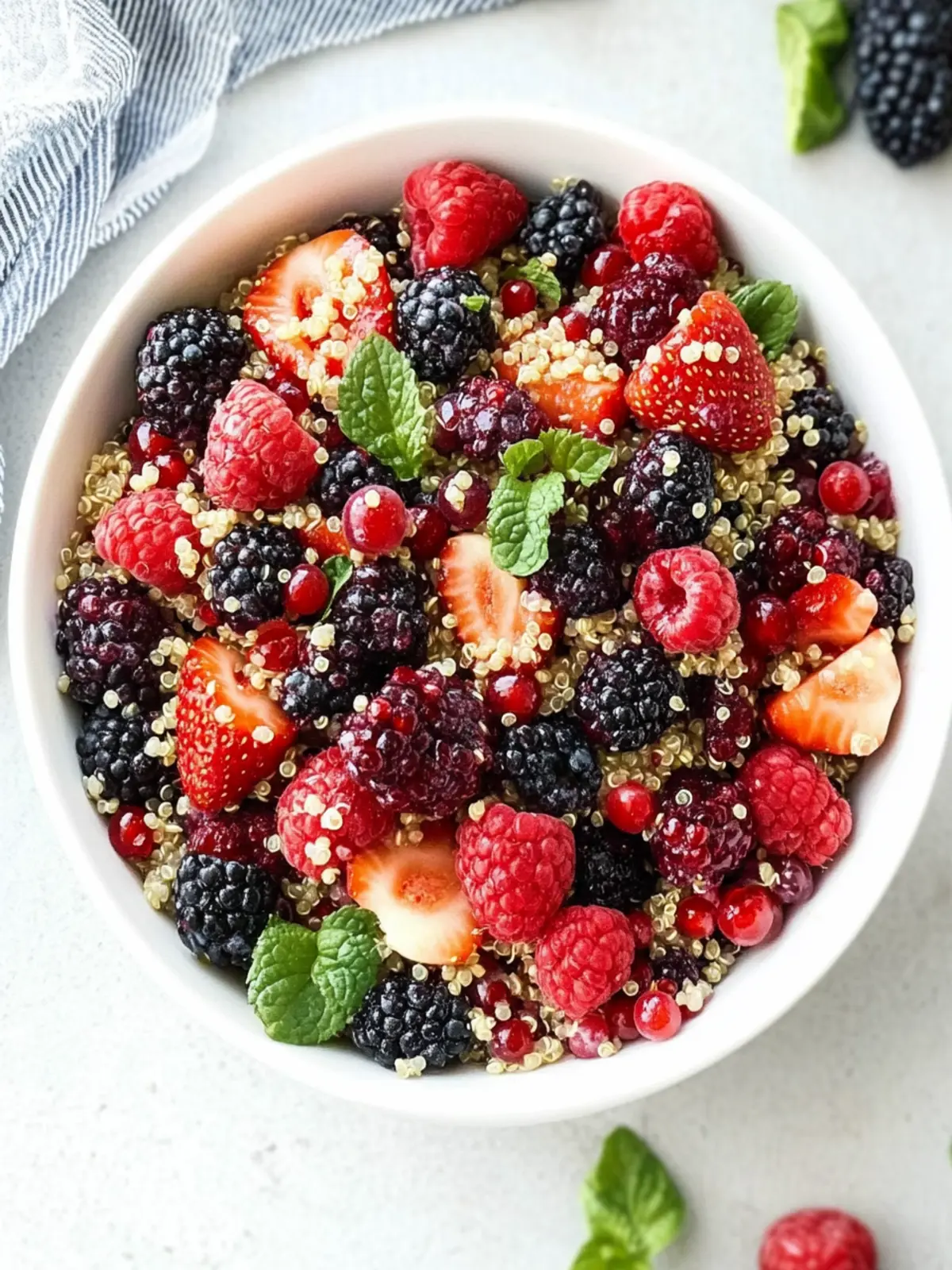 Vibrant Berry Quinoa Salad for a Refreshing Boost 4 Berry Quinoa Salad