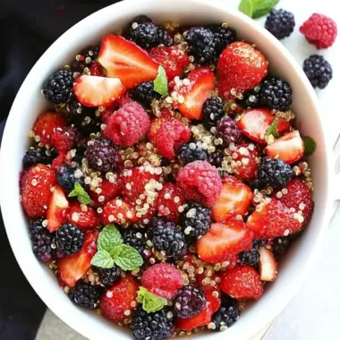 Vibrant Berry Quinoa Salad for a Refreshing Boost 9 Berry Quinoa Salad