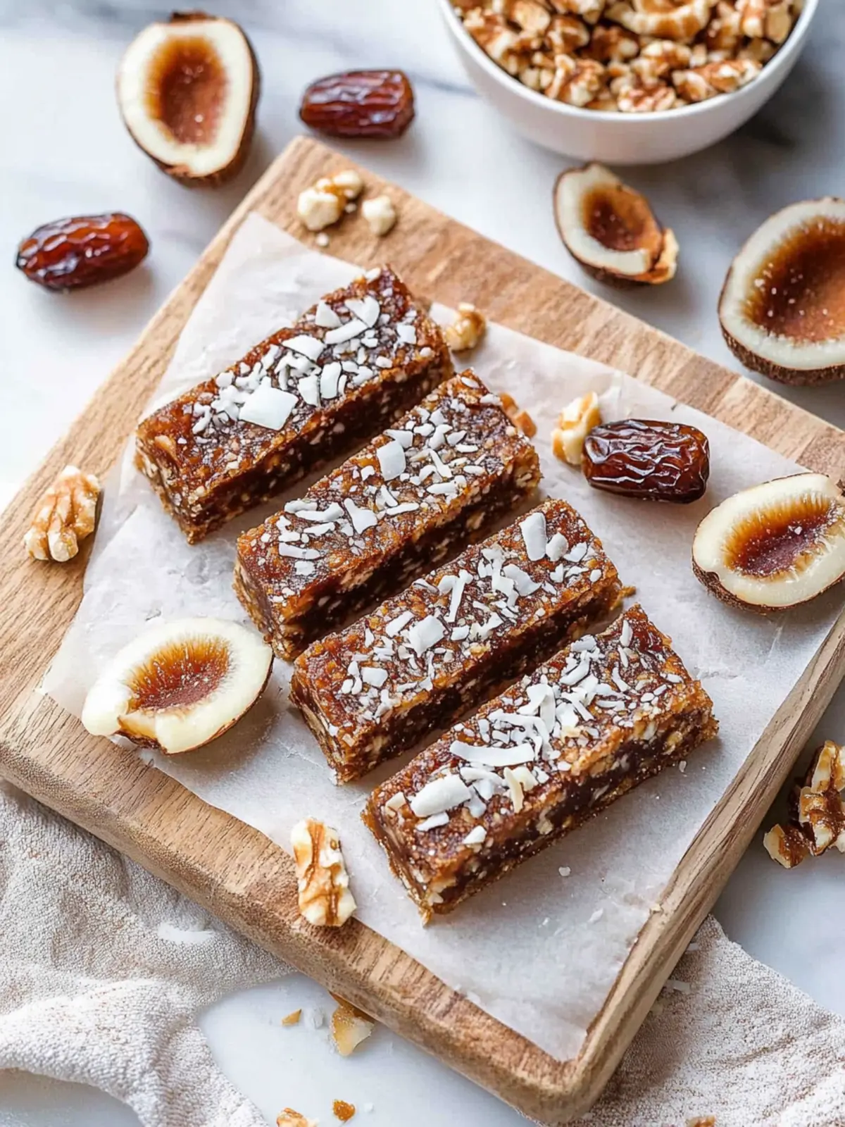 Delicious Toasted Coconut Date Bars for Guilt-Free Snacking 4 Toasted Coconut Date Bars