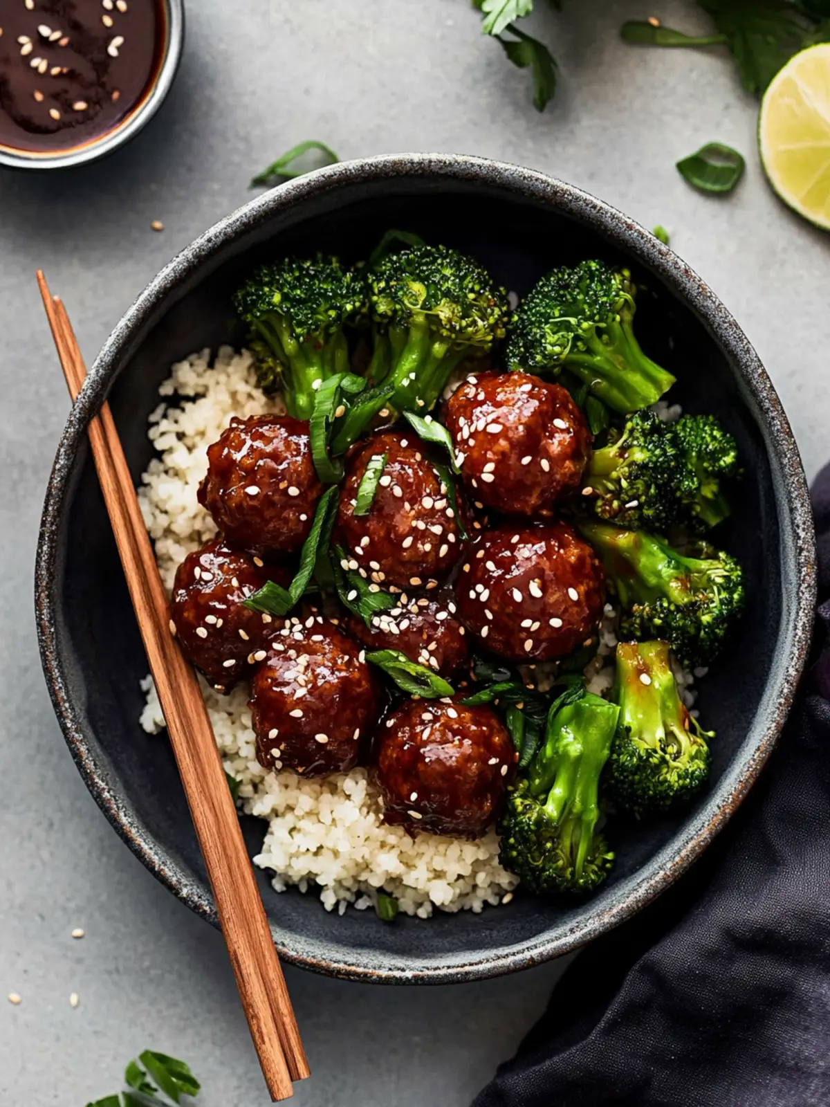 Sticky Mongolian Meatballs and Broccoli for Ultimate Flavor Treat 4 Sticky Mongolian Meatballs and Broccoli
