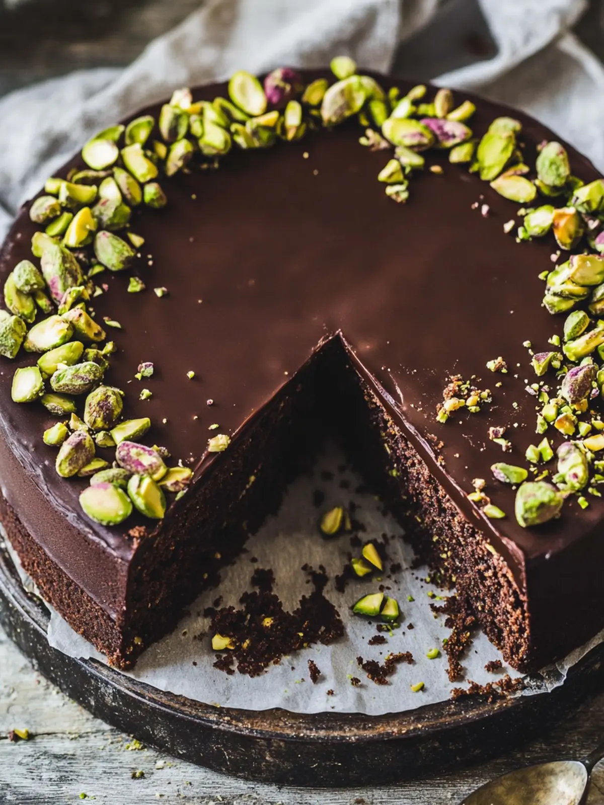 Decadent Chocolate Pistachio Cake You Can Make Without Baking 2 Chocolate Pistachio Cake